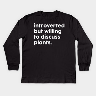 Introverted Kids Long Sleeve T-Shirt